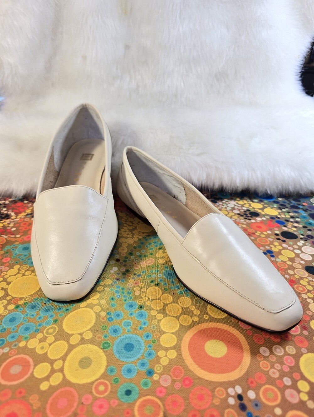 Treo Classic Women's Cream Leather Loafers